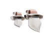 Angled view of a hunting knives