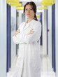 young nurse in a corridor hospital