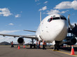 Plane parked at the airport