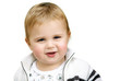 Cute happy 15 month old baby isolated Cute happy 15 month old baby isolated
