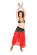bellydance with hands up