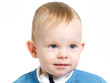 12-month old blue eyed toddler