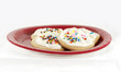home made sugar cookies with icing and sprinkles