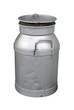 An Old Milk Can isolated with clipping path
