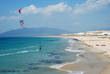 Kite surfing in Tarifa, southern Spain Kite surfing in Tarifa, southern Spain