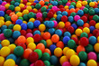 Multi-coloured balls for children