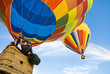 hot air balloon and balloonists