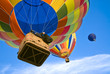 hot air balloons from above