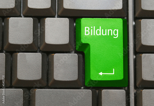 Tastatur mit Bildung Taste