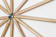 colorful pencils on white background all in one point colorful pencils on white background all in one point