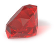 Ruby gemstone isolated Ruby gemstone isolated