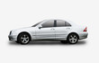 An executive car isolated on a white background