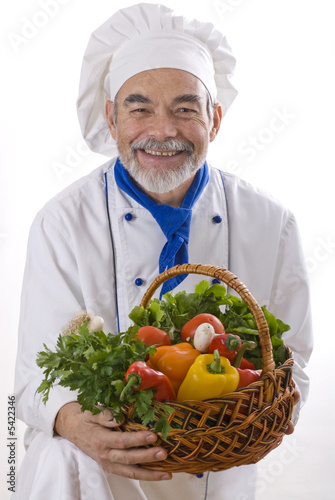 Portrait of happy attractive cook