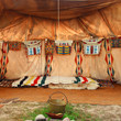 interior of the Indian tent