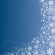 Christmas background with snowflake, vector illustration