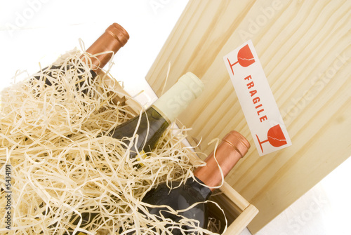 Photo: gift set wine in a wooden crate gift set wine in a wooden crate