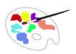 palette de peintre
