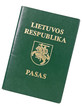 Lithuanian old style passport, includes clipping path Lithuanian old style passport, includes clipping path