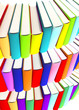 3d colored books isolated on white 3d colored books isolated on white