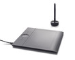 Black digitizer and pen on white background