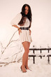 Foto: frau im schnee frau im schnee