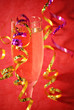 celebration with champagne and confetti
