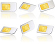 Cartes SIM, image vectorielle