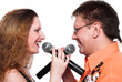 A series of photos about a musical duet