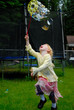 Girl and Bubbles Girl and Bubbles