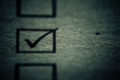 Check mark box detail on application form Check mark box detail on application form