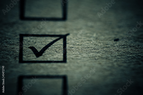 Check mark box detail on application form