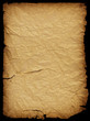 Old, ancient crumpled paper with dark borders & cuts. Old, ancient crumpled paper with dark borders & cuts.