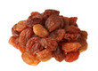 Group browh raisin isolated on white background Group browh raisin isolated on white background