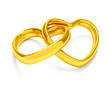 Heart shaped rings