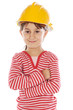 future engineer girl a over white background future engineer girl a over white background