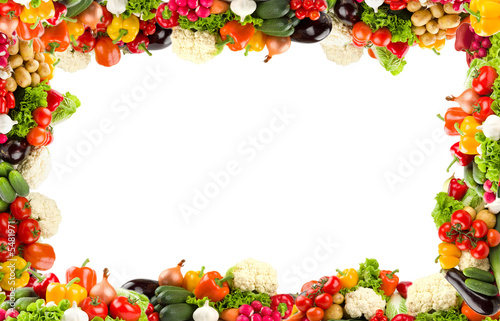 Photo: Colorful vegetable frame Colorful vegetable frame