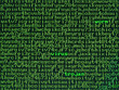 Screen of alphanumerics with emphasis on virus, worm, trojan..