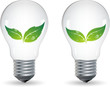Ampoules avec plantes, image vectorielle