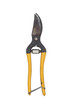 yellow scissors isolated on white background