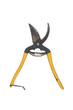 yellow scissors isolated on white background