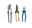 isolated pliers on white background