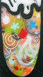 grafitti color image of an abstract drawing
