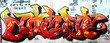 grafitti tag image with several taglines around