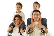 Happy young family