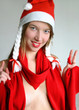 Smile beautiful Christmas women