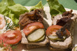Pork pate open sandwhich. Pork pate open sandwhich.