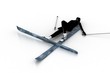 fallen skier