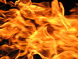 Natural orange fire flames