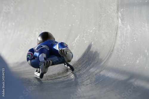 Photo: Boblseigh in Sigulda, Latvia, Europe - very popular winter sport Boblseigh in Sigulda, Latvia, Europe - very popular winter sport