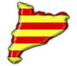 catalonia button flag map shape